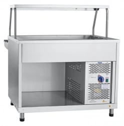 Refrigerated high-temperature display counter with neutral cabinet PVV(H)-70KM-02-NSh (kashir.)