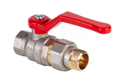 Ball valve with American connection Dist, series "Standard" DN15 1/2" BP-HP, 341P