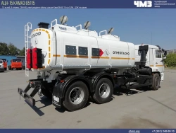 Oilfield tank truck 7074C3-10 on Kamaz 65222-38 chassis.