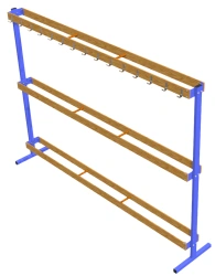 Shelf for skis