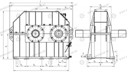 Horizontal single-stage gearbox Tson-550SPR