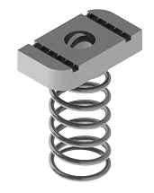 Mounting nut SM-GP41 00, thread diameter 6 mm to 12 mm, metal thickness 6.0 mm to 10.0 mm, galvanised steel me