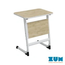 Pupil's table "Logic" adjustable, single-seat, 5-7 g.r., ZUM - SU.1.57.L