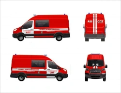 Special vehicle, type 2327, mod. 2327TC on the basis of TS: Ford Transit FCD 350L EF (CMF GVW 3500 kg); Ford Transit FCD