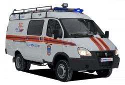 Medium type emergency rescue vehicle (ASM-ST) type N1GSB, modification N1GBAS based on GAZ 27057 vehicle with diesel engine