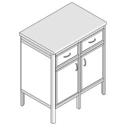 Stationary materials cabinet MA-25.2