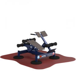 MB 7.62 GTO Outdoor dual trainer for back extensors and gluteus maximus.