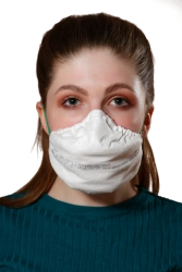 Filtering mask for protection against aerosols with additional protection against vapours and gases "Respirator "Lepestok - 40E