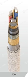 Power cable with aluminium conductors with impregnated paper insulation, for voltage of 1 kV of ASCL grade according to TU 16.K0