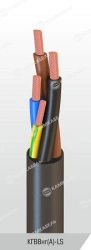 Power cable with copper conductors insulated with polyvinylchloride plasticate for voltage 0,66 and 1 kV of KGVVng(A)-LS grade