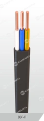 Power cable with copper conductors, insulation made of polyvinylchloride plastic for voltage 0,66; 1 kV of VVG-P grade