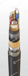 Power cable with aluminium conductors with impregnated paper insulation, for voltage 3, 6, 10 kV of ASBSHng grade according to T