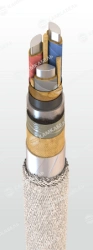Power cable with aluminium conductors with paper insulation impregnated with non-flowing composition for voltage 6, 10 kV of CAA
