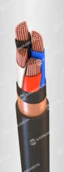 Power cable with copper conductors insulated with polyvinylchloride plasticate for voltage up to 1 kV of VVGEng(A)-FRLSLTx grade