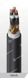 Power cable with copper conductors insulated with cross-linked polyethylene for voltage 6, 10, 15, 20, 30 and 35 kV grade PvVng(