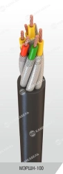 Marine cables with copper conductors with rubber insulation in rubber sheath for alternating voltage up to 400 V with frequency