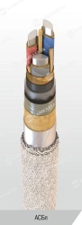 Power cable with aluminium conductors, with impregnated paper insulation, for voltage 3 kV of ASBl grade according to TU 16.K71-