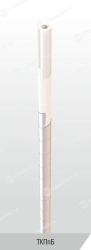 Capillary tube armoured from compositions of block copolymer of propylene with ethylene resistant to copper ions of TKPpB grade