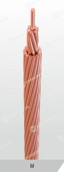 Non-insulated wires for overhead power lines of M grade