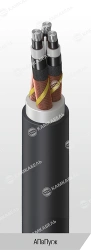 Power cable with aluminium conductors insulated with cross-linked polyethylene for voltage 10, 15, 20, 35 kV of APvPugzh grade