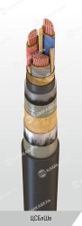 Power cable with copper conductors with paper insulation impregnated with viscous or non-flowing composition for voltage 6, 10 k