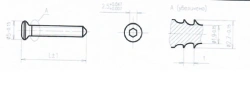 Cortical steel screw 2.7mm 22mm