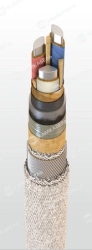 Power cable with aluminium conductors with impregnated paper insulation, for voltage 3, 6, 10 kV of ASP2lShv grade according to
