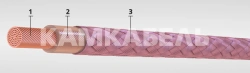Flexible wires with copper core, with rubber silicon-organic insulation, not spreading combustion, operating at nominal capacity