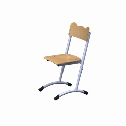 Adjustable plywood chair on metal frame No. 0-2; 1-3; 2-4; 3-5; 4-6; 5-7