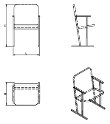 Auditorium armchair (KA.1 series)