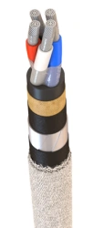 Power cables with aluminium conductors with rubber insulation for voltage 660 V of AVRB grade