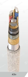 Power cable with aluminium conductors with paper insulation impregnated with viscous or non-flowing composition for voltage 6, 1