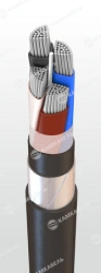 Power cable with aluminium conductors insulated with polyvinylchloride plasticate for voltage up to 1 kV of AVBSHVng(A)-LSLTx gr