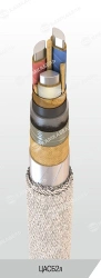 Power cable with aluminium conductors with paper insulation impregnated with viscous or non-flowing composition for voltage 6, 1