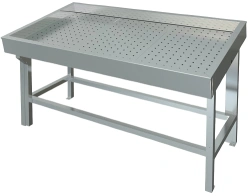 Medium temperature refrigerated counter PHS-1,55/1,1 ("fish on ice", under remote refrigeration supply)