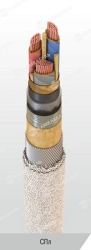 Power cable with copper conductors with impregnated paper insulation, for voltage of 1 kV of SPL grade according to TU 16.K09-14