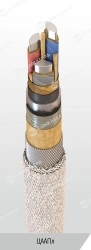 Power cable with aluminium conductors with paper insulation impregnated with viscous or non-flowing composition for voltage 6, 1