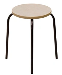 Stool on metal frame "18 LDFB"