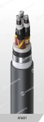 Power cable with aluminium conductors insulated with cross-linked polyethylene for voltage 10, 15, 20, 35 kV of APvBP grade
