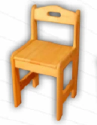 Children's chair with backrest 560x270x220MM pine