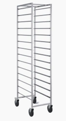 Pin trolley for trays 600x400 mm 14 levels (AISI 304)