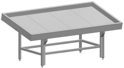 Table for displaying fish on ice 2200x1100x800 mm