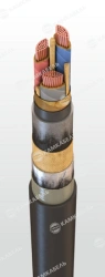 Power cable with copper conductors with paper insulation impregnated with non-fading composition for voltage 6, 10 kV of TsSBShn
