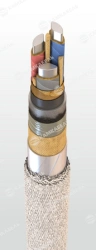 Power cable with aluminium conductors with impregnated paper insulation, for voltage 3, 6, 10 kV of ASBLG grade according to TU
