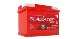 Accumulator lead starter battery GLADIATOR EFB 6ST-55