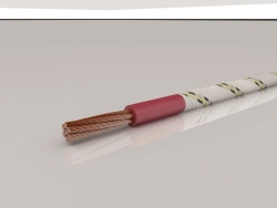 Heat-resistant cable of increased fire safety for rolling stock of rail transport type TRANSKAB-KPSCKTELng(A)-HF