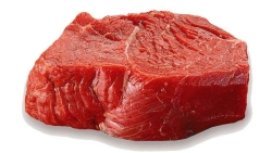 Frozen pork meat in half carcasses