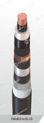 Power cable with copper conductors insulated with cross-linked polyethylene for voltage 6, 10, 15, 20, 30 and 35 kV of PvKaV2gng